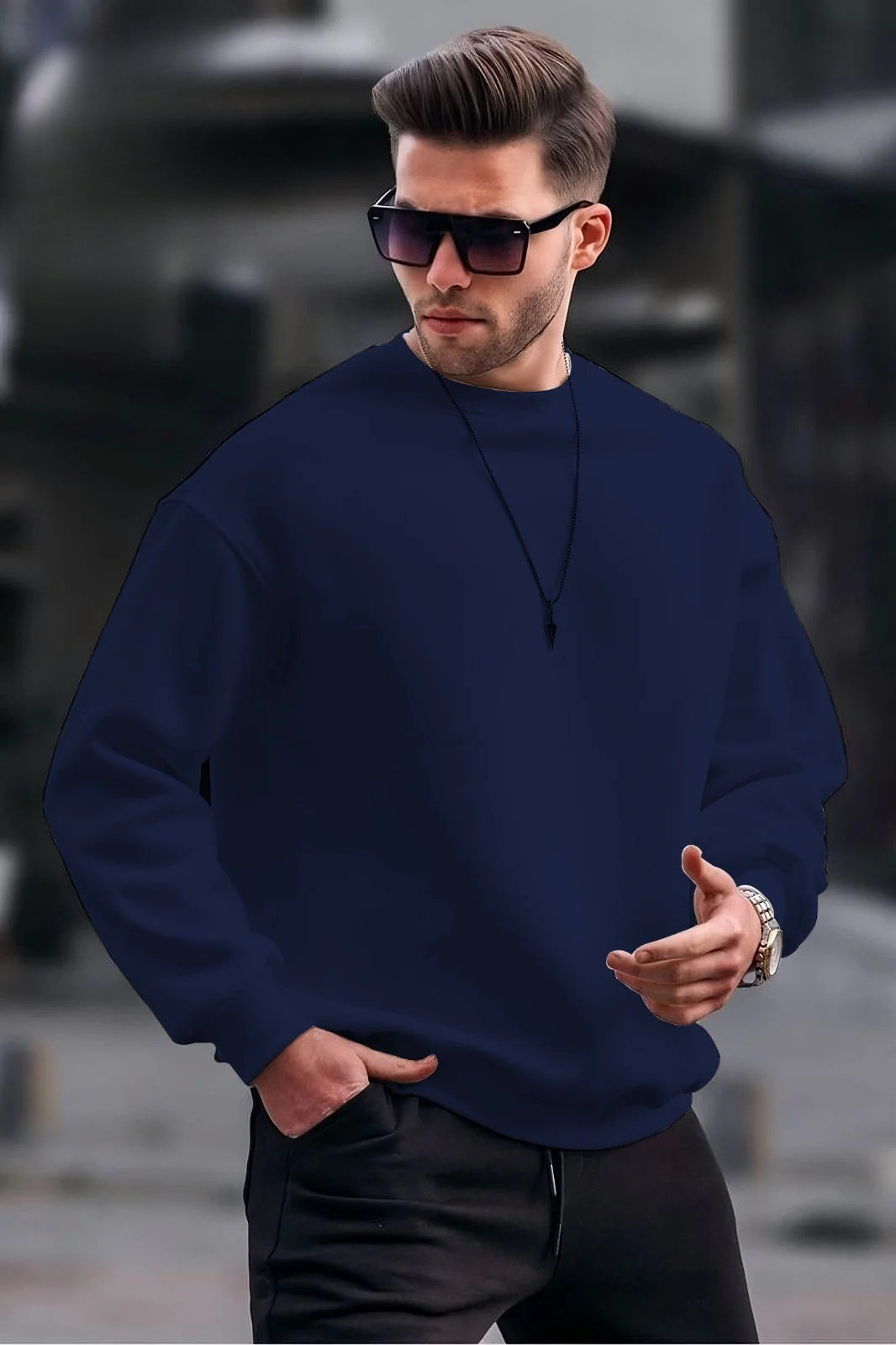 WINTER  STYLISH PLANE SOFT AND COMFORTABLE SWEATSHIRT FOR MENS AND WOMENS CASUAL WEAR.